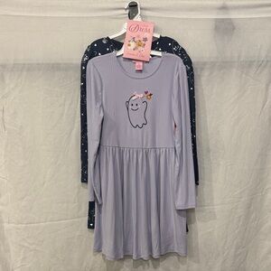 Cute Ghost Print Kids Dress